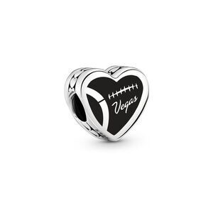 Pandora Moments Silver I Heart Football Charm